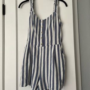 Striped hollister romper